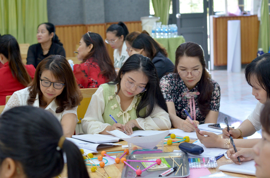 Một khóa tập huấn, bồi dưỡng giáo viên, cán bộ quản lý cốt cán mầm non dựa trên tiếp cận mới về chức năng và nhiệm vụ của đội ngũ cốt cán – khu vực miền Trung.