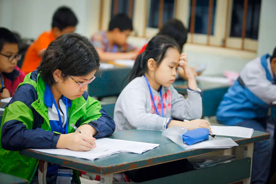 Học sinh có thể kiểm tra năng lực sau khi nhập học.