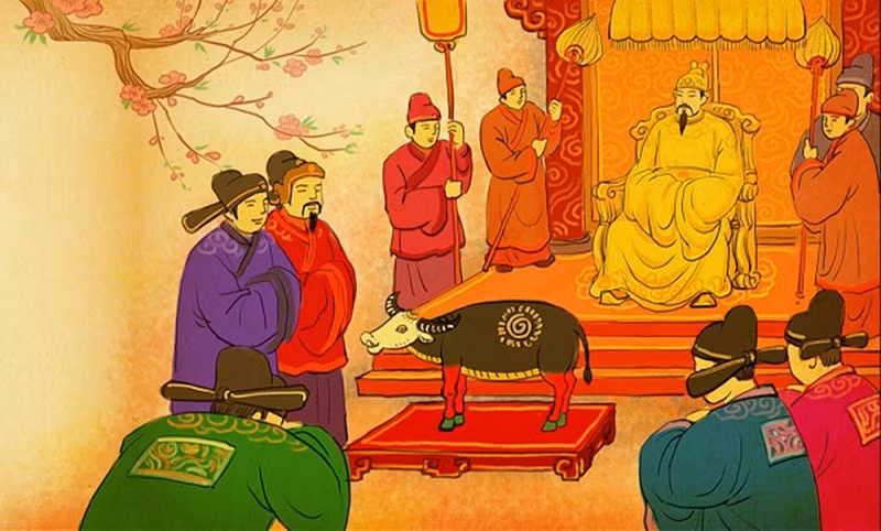 Tiết Lập xuân, đại lễ Nghênh xuân có nghi thức Tiến xuân ngưu