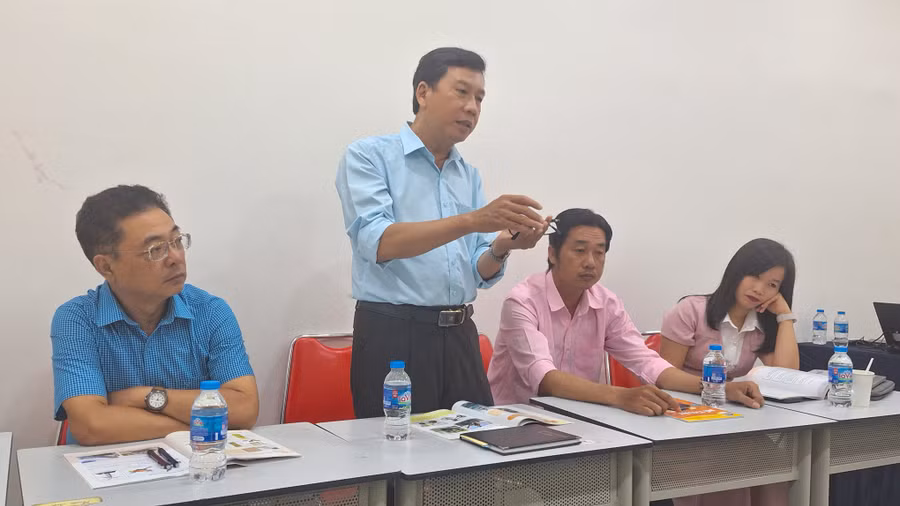 Đại biểu dự tập huấn trao đổi, thảo luận tại buổi tập huấn. (Ảnh: Trọng Nhân)