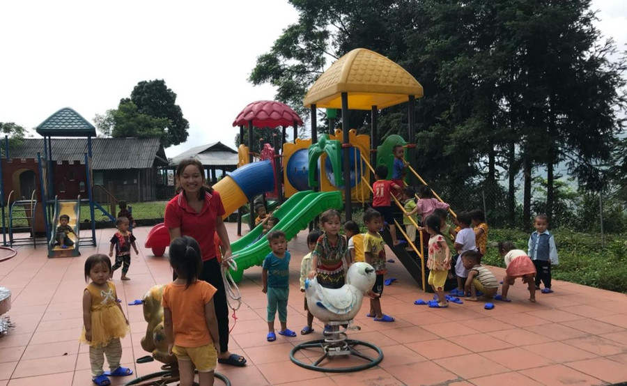 Trẻ mầm non ở điểm trường Nà Hắc, huyện Văn Trấn, tỉnh Yên Bái. Trẻ mầm non ở điểm trường Nà Hắc, huyện Văn Trấn, tỉnh Yên Bái.