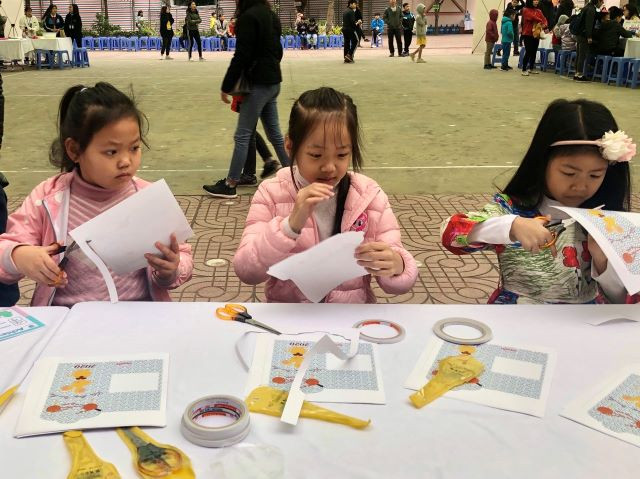 Tham gia chương trình, học sinh có cơ hội trải nghiệm các trò chơi Toán học trí tuệ như: góc toán mô hình, chinh phục các con số...