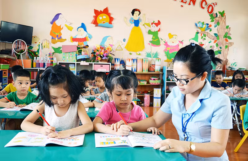 Mở cửa trường học là nỗi niềm mong ngóng tha thiết của các trường mầm non. Ảnh minh họa/INT