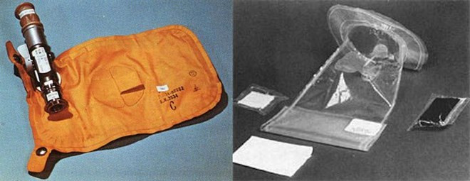 Chiếc túi đi vệ sinh dùng trong các tàu Apollo