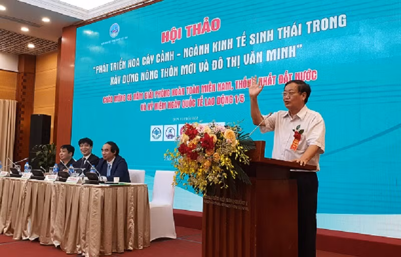 GS.TSKH Trần Duy Quý, Chủ tịch Hội Khoa học Phát triển Nông thôn Việt Nam.