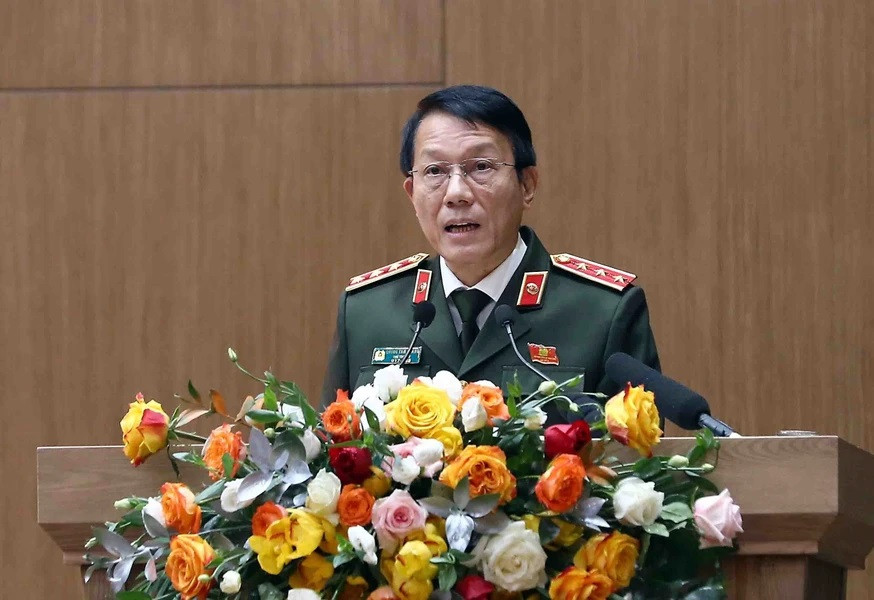 Thượng tướng Lương Tam Quang, Ủy viên Trung ương Đảng, Thứ trưởng Bộ Công an phát biểu. (Ảnh: Phạm Kiên/TTXVN) Thượng tướng Lương Tam Quang, Ủy viên Trung ương Đảng, Thứ trưởng Bộ Công an phát biểu. (Ảnh: Phạm Kiên/TTXVN)