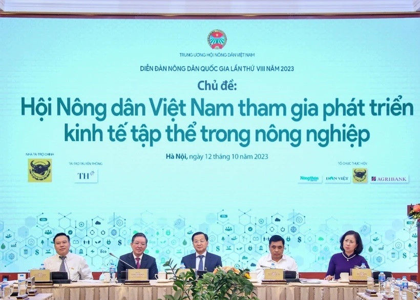 Quang cảnh Diễn đàn Nông dân Quốc gia lần thứ VIII năm 2023. (Ảnh: Tuấn Đức/TTXVN) Quang cảnh Diễn đàn Nông dân Quốc gia lần thứ VIII năm 2023. (Ảnh: Tuấn Đức/TTXVN)