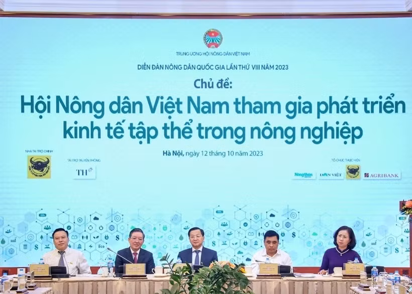 Quang cảnh Diễn đàn Nông dân Quốc gia lần thứ VIII năm 2023. (Ảnh: Tuấn Đức/TTXVN)