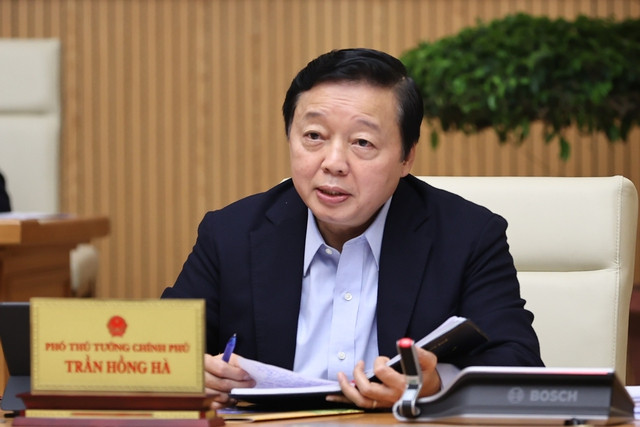 Phó Thủ tướng - Trần Hồng Hà phát biểu tại phiên họp - (Ảnh: VGP/Nhật Bắc) Phó Thủ tướng - Trần Hồng Hà phát biểu tại phiên họp - (Ảnh: VGP/Nhật Bắc)