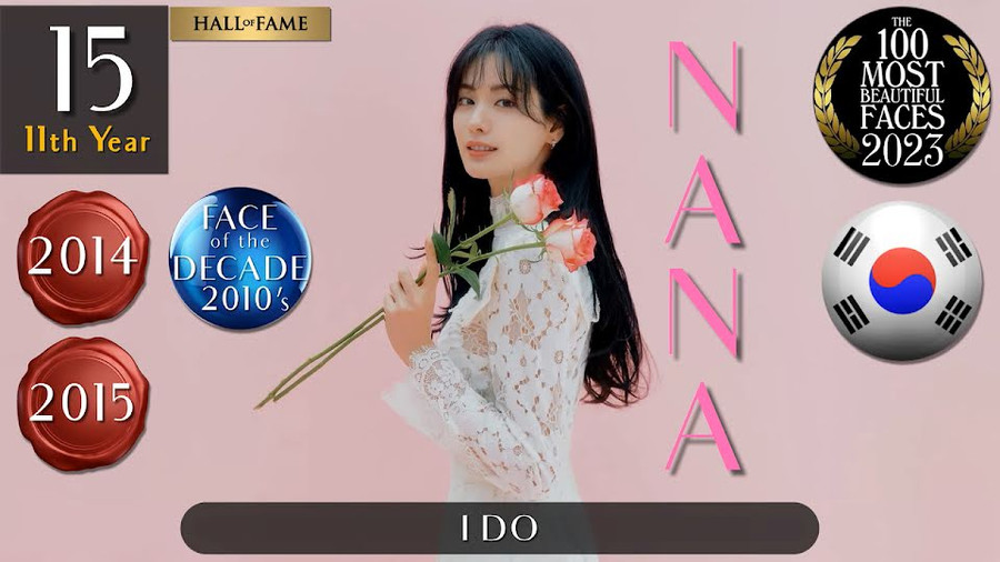 Nana (cựu After School) đánh dấu năm thứ 11 có tên trong danh sách. Năm nay Nana đứng ở vị trí thứ 15. Đáng chú ý, cô đã 2 năm liên tiếp đứng vị trí số 1 vào năm 2014 và 2015. Nana (cựu After School) đánh dấu năm thứ 11 có tên trong danh sách. Năm nay Nana đứng ở vị trí thứ 15. Đáng chú ý, cô đã 2 năm liên tiếp đứng vị trí số 1 vào năm 2014 và 2015.