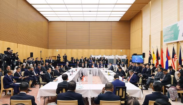 Hội nghị thượng đỉnh đầu tiên về "Cộng đồng phát thải ròng bằng 0 châu Á". (Ảnh: VGP/Nhật Bắc)