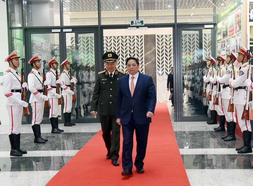 Thủ tướng Phạm Minh Chính tới dự hội nghị. (Ảnh: Phạm Kiên/TTXVN) Thủ tướng Phạm Minh Chính tới dự hội nghị. (Ảnh: Phạm Kiên/TTXVN)