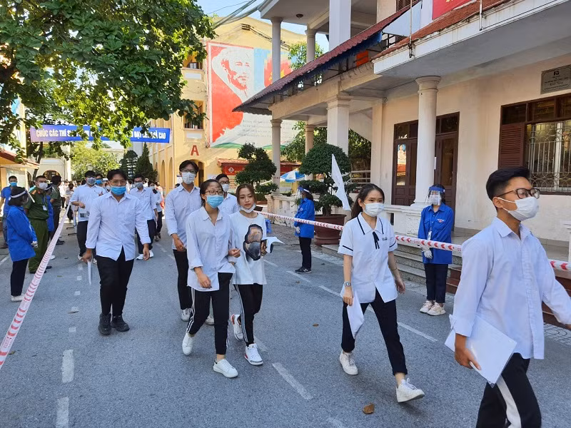 Thí sinh tham dự Kỳ thi tốt nghiệp THPT 2020. Ảnh: TG