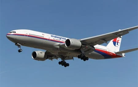 Một máy bay Boeing 777 cùng loại với chiếc MH370 đang mất tích của hãng hàng không Malaysia Airlines. Ảnh: Shutterstock