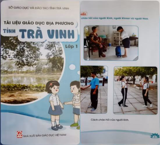 Tài liệu Giáo dục địa phương lớp 1 của tỉnh Trà Vinh.