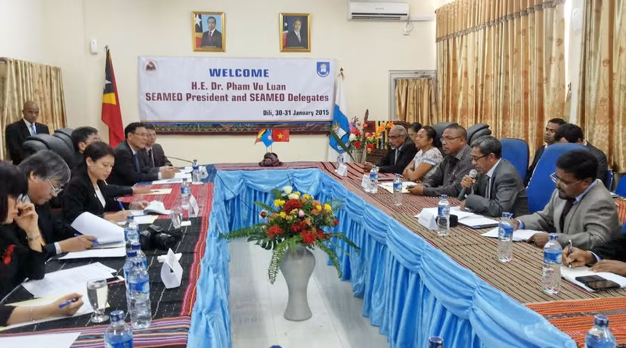 Toàn cảnh hội đàm giữa Bộ trưởng Phạm Vũ Luận và quyền Bộ trưởng Virgilio Simith 