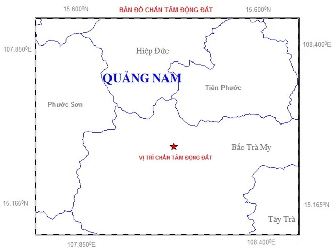 Lại động đất ở Bắc Trà My