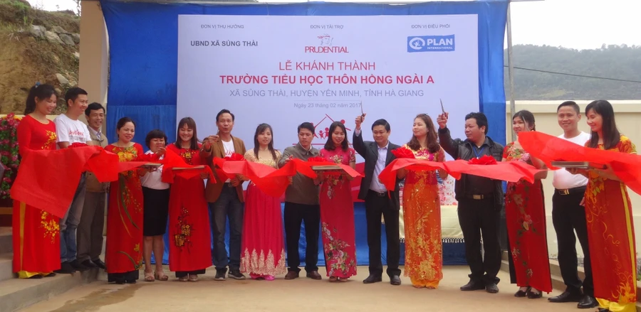 Prudential khánh thành 3 điểm trường tại Hà Giang và Lai Châu