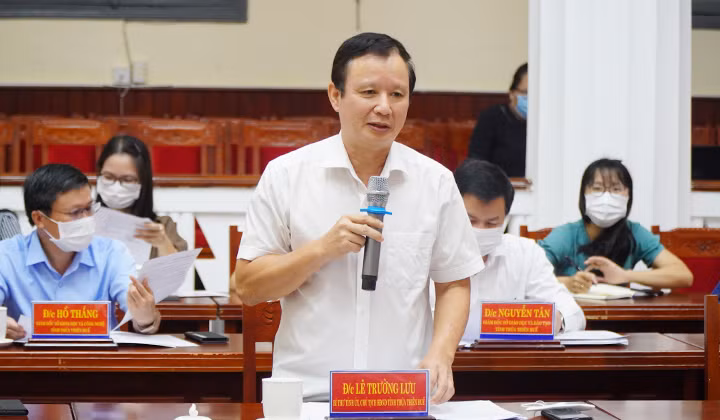 Bí thư Tỉnh ủy Lê Trường Lưu biểu dương và đánh giá cao những kết quả Đại học Huế đã đạt được trong thời gian qua.