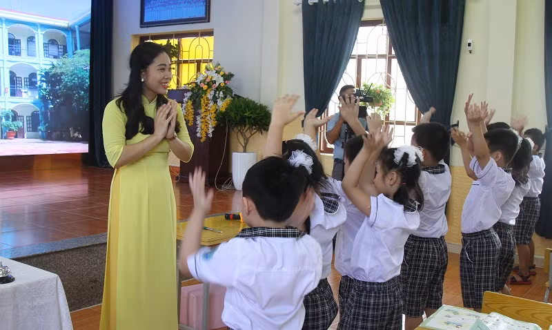 Tiết dạy của cô Thảo.