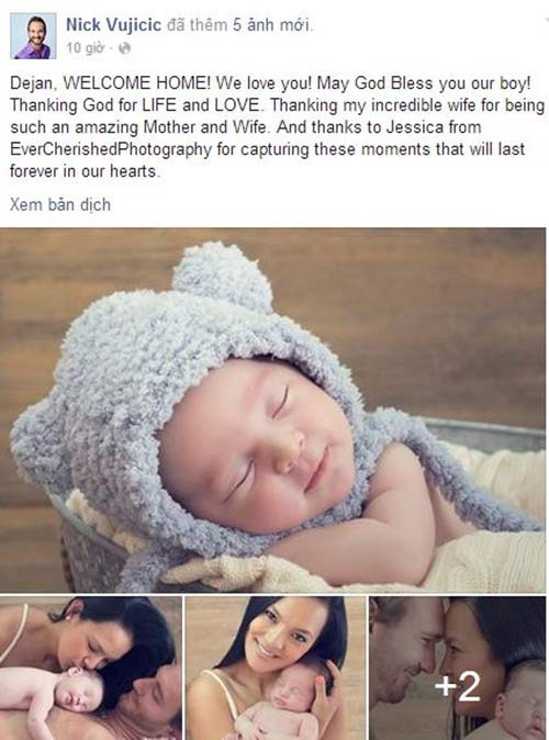 Vợ đẹp con xinh của Nick Vujicic