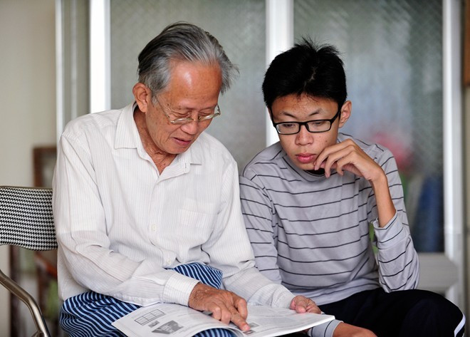 Hoàng Thân và ông Cung Văn Hóa. Ảnh: Hoàng Anh. Hoàng Thân và ông Cung Văn Hóa. Ảnh: Hoàng Anh.