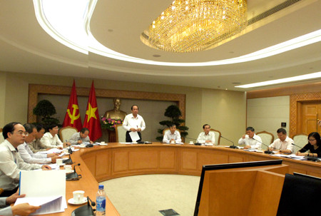 Toàn cảnh buổi làm việc. Ảnh: VGP/Nguyễn Hoàng