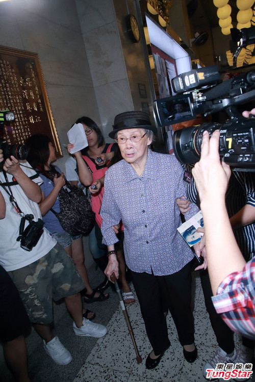 Bà Đàm sức khỏe đã yếu, được người thân dìu đến sự kiện. dam-dieu-van-4-8899-1437264735.jpg