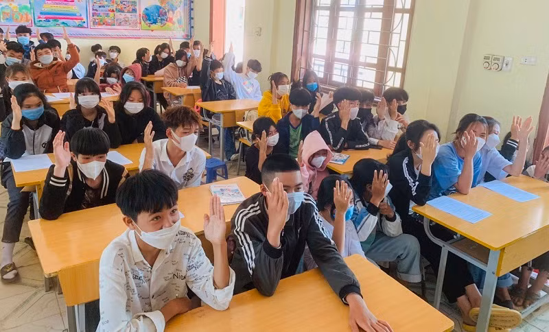 Mọi thắc mắc của học sinh lớp 9 về công tác tuyển sinh vào 10 đều được giải đáp tại các buổi tư vấn.