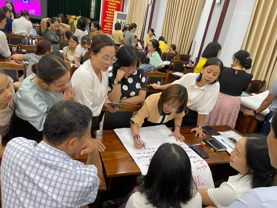 Giáo viên THCS quận Thanh Khê (Đà Nẵng) tham gia khóa tập huấn giáo dục STEM do Phòng GD&ĐT tổ chức trong hè 2023. Giáo viên THCS quận Thanh Khê (Đà Nẵng) tham gia khóa tập huấn giáo dục STEM do Phòng GD&ĐT tổ chức trong hè 2023.