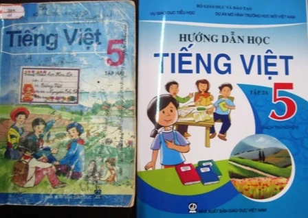 Hai cuốn sách Hướng dẫn học Tiếng Việt và Tiếng Việt lớp 5 