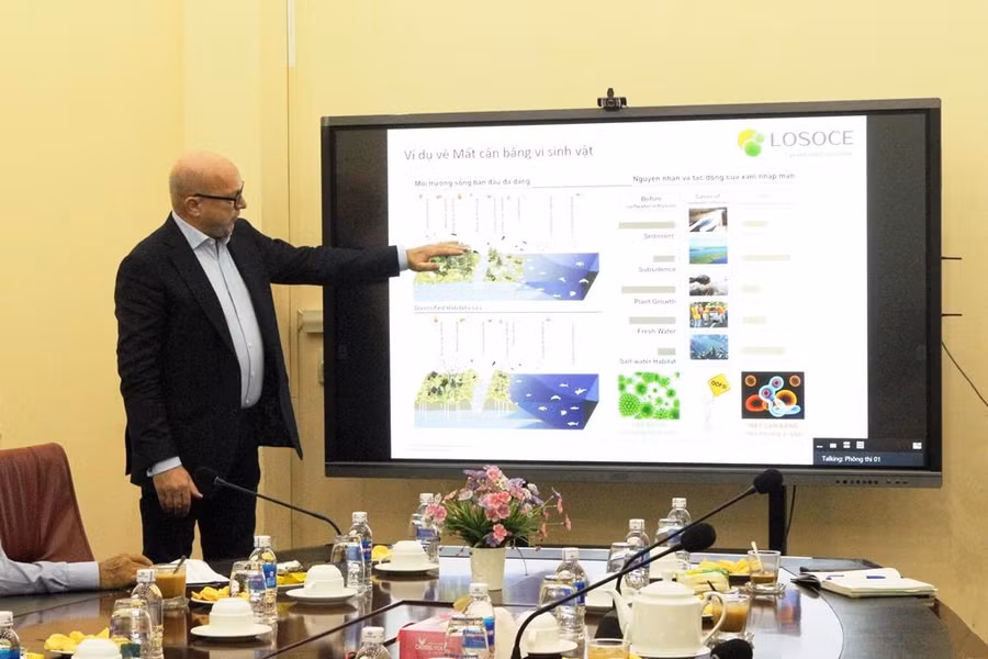 TS Christian Madelung giới thiệu về dự án chế phẩm vi sinh.