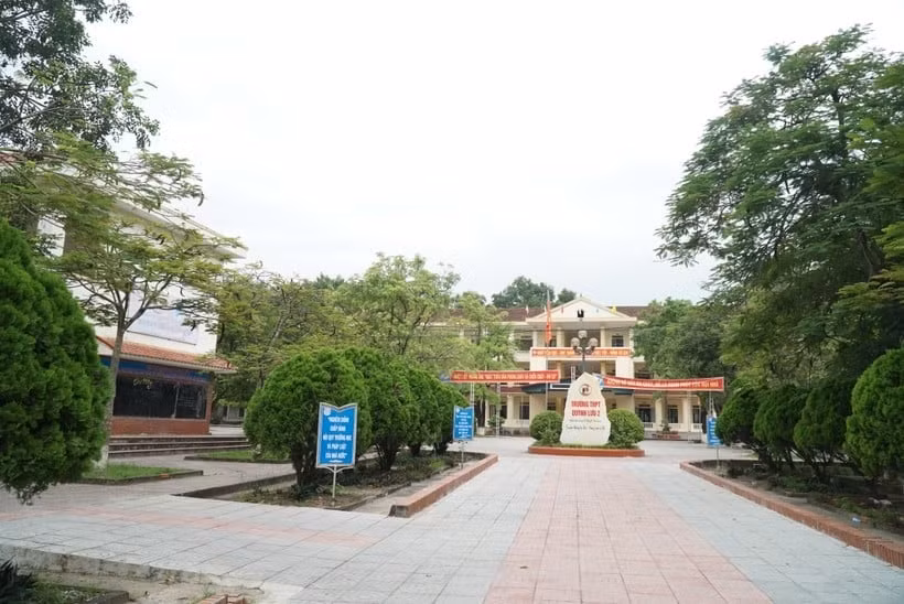 Trường THPT Quỳnh Lưu 2 (huyện Quỳnh Lưu, Nghệ An). Ảnh: Hồ Lài