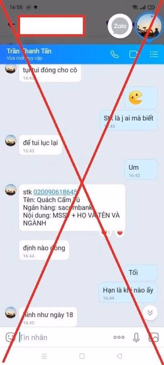 Thông tin cảnh báo về lừa đảo được Trường ĐH Sài Gòn thông tin, đến sinh viên.