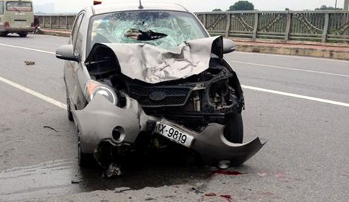 Hiện trường vụ tai nạn.