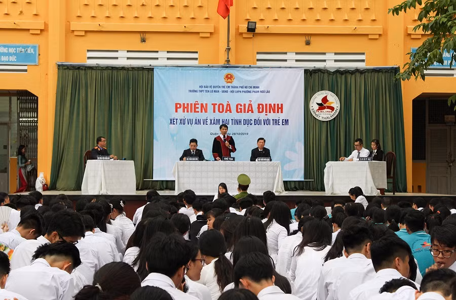 Phiên tòa giả định xét xử vụ án về xâm hại tình dục đối với trẻ em 