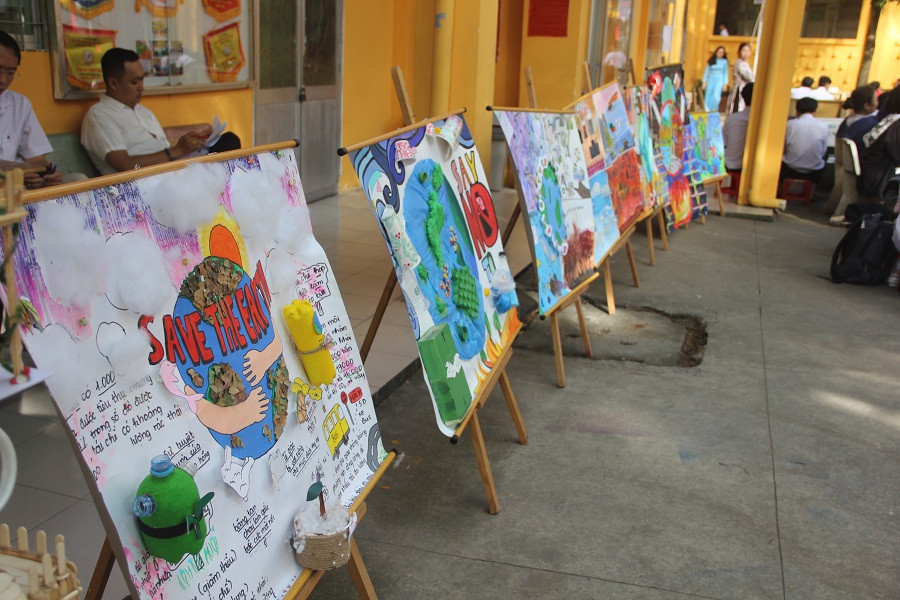 Một số bức tranh đạt giải của cuộc thi Sáng tạo xanh