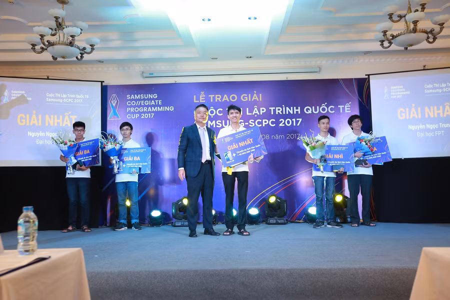 Sinh viên Nguyễn Ngọc Trung hiện đang theo học ngành Kỹ thuật phần mềm – trường Đại học FPT - đạt giải Nhất