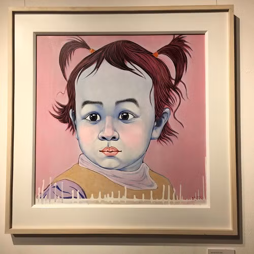 Bống - Tranh sơn dầu của Nguyễn Đức Vinh