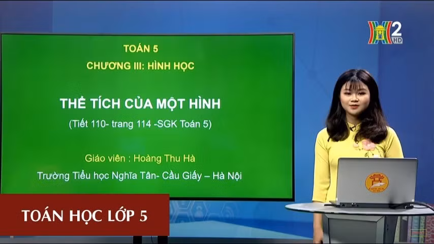 Tiết dạy do giáo viên Trường Tiểu học Nghĩa Tân, Cầu Giấy (Hà Nội) thực hiện được phát trên Đài Truyền hình Hà Nội.