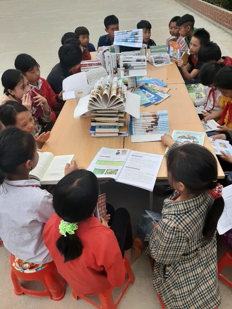 Học sinh Trường Phổ thông dân tộc bán trú THCS Tả Ván. Ảnh: NTCC Học sinh Trường Phổ thông dân tộc bán trú THCS Tả Ván. Ảnh: NTCC