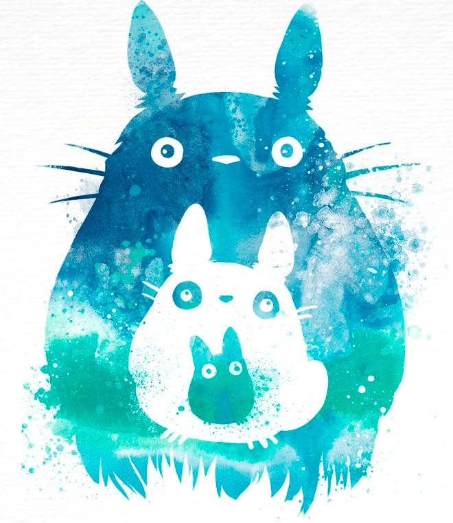 Bức vẽ chú mèo khổng lồ tốt bụng Toroto được nhiều bạn trẻ yêu thích. Teen làm giàu nhờ tài vẽ tranh màu nước độc đáo