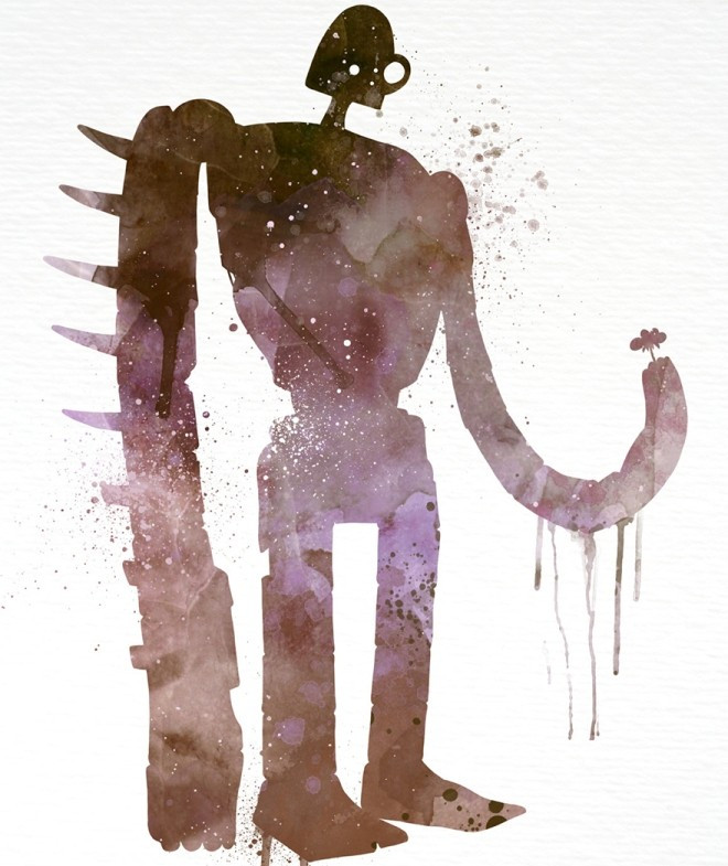 Chiến binh robot trong phim Laputa Castle in the Sky (Lâu đài trên không trung). Teen làm giàu nhờ tài vẽ tranh màu nước độc đáo