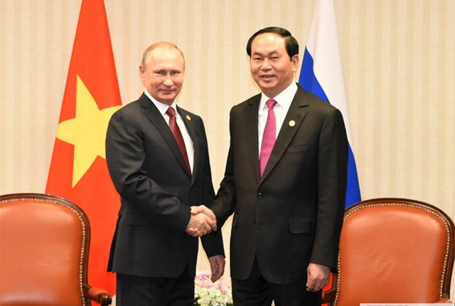 Chủ tịch nước Trần Đại Quang và Tổng thống Nga Putin. Chủ tịch nước Trần Đại Quang và Tổng thống Nga Putin.