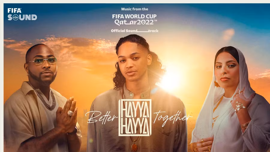 Các ca sĩ Trinidad Cardona, Davido và Aisha (từ trái qua).