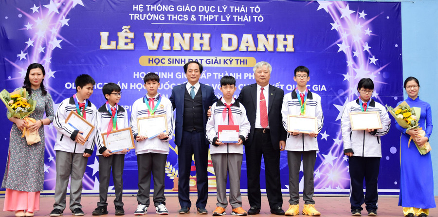 Trường THCS-THPT Lý Thái Tổ vinh danh học sinh đạt giải các Kỳ thi. Trường THCS-THPT Lý Thái Tổ vinh danh học sinh đạt giải các Kỳ thi.