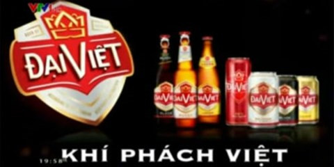 Quảng cáo bia Đại Việt trên kênh truyền hình quốc gia