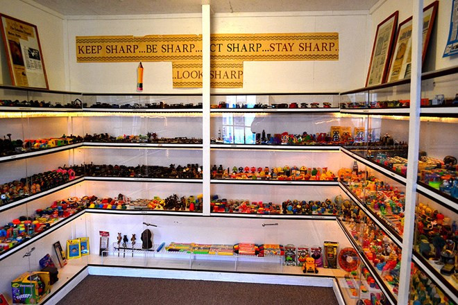 Một góc của bộ sưu tập gọt bút chì