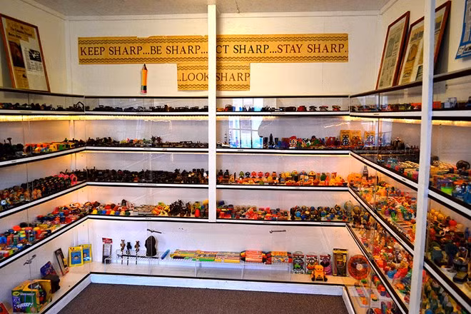 Một góc của bộ sưu tập gọt bút chì Một góc của bộ sưu tập gọt bút chì