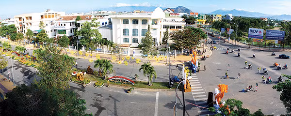 Một góc Tp. Phan Rang - Tháp Chàm. Ảnh: Trung Hoàng